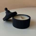 Luxury nautical scented candle with sea salt fragrance