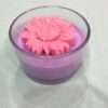 Luxury scented soy jar candle with cotton wick and glass lid