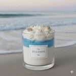 Handcrafted ocean candle in premium jar – Pavanea