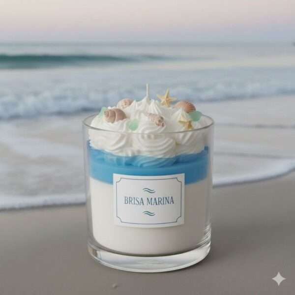 Handcrafted ocean candle in premium jar – Pavanea